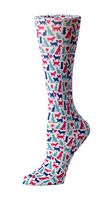 Cutieful Therapeutic Graduated 8-15 mmHg Compression Socks - Bright Cats & Dogs