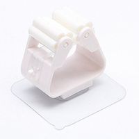 Stainless Steel Wall Mounted Mop Clip Strong Adhesive Multi-functional Mop/Broom Hangers Rack Holders Storage & Home Organization