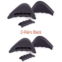 CaserBay Value Pack, EVA Shoe Filler, Inserts, Improve Shoes Slightly Too Big, for Men & Women, Kids, Pumps, Flats, Sneakers【Style A, 2 Pairs Black】