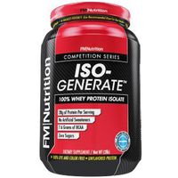 FM Nutrition - ISO-Generate ® - IsoGenerate - 100% Whey Isolate, Unflavored, Ultra Pure Whey Protein, 28g Protein, 7.6g BCAA, Sugar Free - 2lb Tub