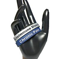 2 Pack Autoimmune Disease and Chronic Pain Awareness Bracelets Adult Size Silicone Wristbands Medical Alert
