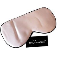 The Finest Life Pure Silk Sleep Mask Great for Sleep, Eye Mask, Blindfold, Premium Quality with Adjustable Strap, Sleeping Aid, Perfect for Women and Men (Pink)