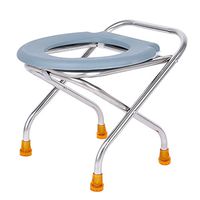 SunHai Bedside Toilet/Old Man Toilet Sit Stool Reinforced Bedside Toilets for Pregnant Women/Old People Toilet Chair Anti-Skid Toilet Seat Patient Stool Toilet Stool Stainless Steel 32cm High