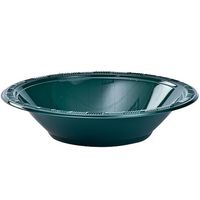 Party Dimensions 12 Count Plastic Bowls, 12-Ounce, Hunter Green