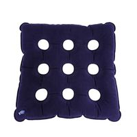 SUPVOX 1Pc Air Inflatable Seat Cushion Foldable Portable Inflatable Pressure Relieving Air Seat Chair Cushion with Velour Surface for Home Sofa Office Wheel Chair