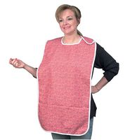 DMI Adult Bib, Waterproof Bib For Adults, Adult Clothing Protector, Rose Print