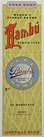 Bambu Pure Hemp 1 1/4 Cigarette Rolling Papers (24 Booklets) #PH-201