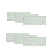 Toorand Mopping Cloths Replacement for Irobot Braava Jet 240 241 Robot Accessories,Washable Mopping Pads,Wet Mopping,Sweeping,Dry Sweeping(6 Pcs) (White)