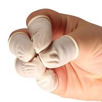 Sibel 300 x Finger Cot Latex Rolled Nail Covers - Medical Skin Protection Gloves