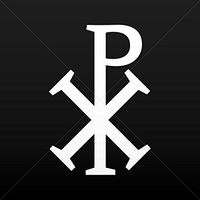 Sticker Decal Greek Scribble Xp Cross Christians Tablet Laptop Weather White (3 X 2.04 In)