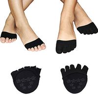 Women Toe Liner Socks with Padding No Show,Toe Covers Invisible Non Skid for High Heels Flats Sneaker Loafer Sandals Boots