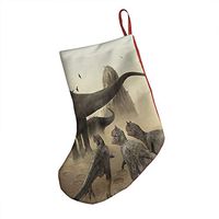 Hunting Raptor Desert Brontosaurus Great Xmas Socks Hanging Decoration Candy Bag Party Holiday Christmas Santa Claus Home Decor Gift