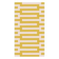Caspari Zipper Paper Guest Towel Napkins in Yellow, Pack of 15