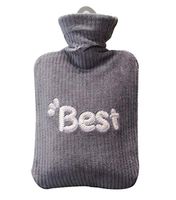 [Best-3] Hot Water Bottle Filling Water Plush Hand Warmer, 900ml