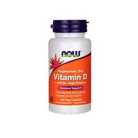 NOW Supplements, Vitamin D 1,000 IU Dry, High Potency, Strong Bones*, Structural Support*, 120 Veg Capsules