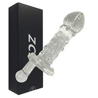 MRK Hand-held Glass Rod Transparent Dild'o Wand Length 15.5cm Personal Muscle Stimulation Toy Tshirt Cold and Warm Therapy Tool Sunglasses