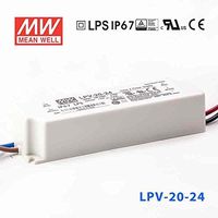 MeanWell LPV-20-24 Power Supply _ 20W 24V _ IP67