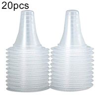 USlingbi Disposable Ear Thermometer Cover,Ergonomic Earmuffs Non-Contact Ear Thermometer Probe Cover 20Pcs/Pack Clear
