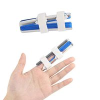 HAIHF Finger Splint Brace, Finger Cot Splint Suitable for Finger Fractures Arthritis Stretchy Support Sports Aid Finger Sleeves Thumb Braces Elastic Compression Protector(Blue)
