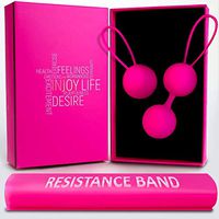 Kegel Balls Exercise Weights - Kegel Balls For Tightening And Pleasure Include Training Resistance Exercise Band - Kegel Exercisers For Women Pelvic Floor Recovery, Pelvic Floor Strengthening Device