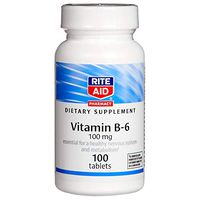 Rite Aid Vitamin B-6 Tablets, 100 mg - 100 Count