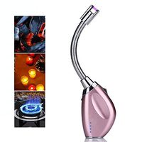 AIMCAE Arc Lighter USB Rechargeable Candle Lighter Outdoor Barbecue Camping Windproof Flameless Electric Lighter,C