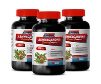 Immune Support Detox - ASHWAGANDHA Extract Complex - Premium Dietary Supplements - ashwagandha Non GMO - 3 Bottles 180 Capsules