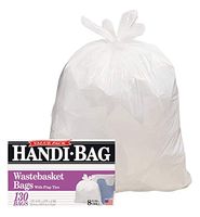 Handi-Bag 8gal White Trash Bags (2-Pack)