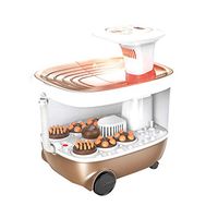 Foot Massagers Foot Bath Foot Bath Barrel Automatic Heated Massage Foot Bath Foot Electric Foot Massage Machine Thermostatic Home deep Barrel Massage Tools (Color : Gold, Size : 464046cm)