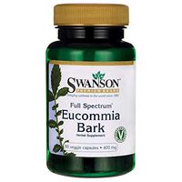 Swanson Full Spectrum Eucommia Bark 400 Milligrams 60 Veg Capsules