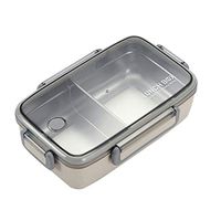 CURE SECRET Bento Box Stainless Steel Lunch Box Bamboo Fiber Food Container with Lid Portable/BPA-Free
