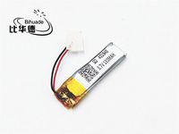 BIHUADE 3.7V 401040 130MAH Lithium Polymer Li-Po Rechargeable Battery for DIY Mp3 MP4 MP5 GPS