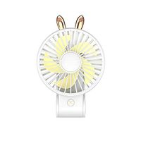 Meidexian888 Handheld Fan,Portable Mini Handheld Fan Personal Desk Table Desktop Cooling Fan Rechargeable (White)