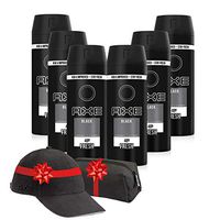 (6 יחידות) דאודורנט ספריי גוף בלאק, 150 מל, אקס