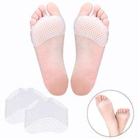 Metatarsal Pads Ball of Foot Cushions for Women or Men 1PAIR Soft Gel Ball of Foot Pads ortons Neuroma Callus Metatarsal Foot Pain Relief Bunion Forefoot Cushioning Relief - White Color