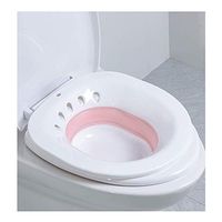 Sitz Bath Foldable Washing Bidet for Hemorrhoid Treatment Cleanse Vagina Intimate Hygiene Care (Pink)