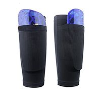 Soccer Shin Guard Socks Leg Performance Support Football Compression Calf Sleeves with Pocket Can Holding Shin Pads Comfort Breathable for Children Youth Teen Adult CYWZ01 (Adults)