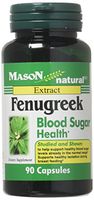 Mason Vitamins Fenugreek Blood Sugar Health Capsules, 60 Count