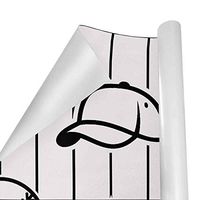 Gift Wrapping Paper Roll Base Ball Sportfor Birthday,Holiday,Wedding,Baby Shower Gift Wrap - 3Rolls - 58inch x 23inch Per Roll