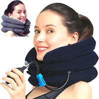 MEDIZED® Cervical Neck Traction Device & Collar Brace, FDA Approved Inflatable & Adjustable Neck Support Pillow is Ideal for Spine Alignment & Chronic Neck Pain Relief