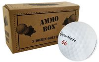 TaylorMade Aeroburner Soft Near Mint Used Golf Balls 3-Dozen White