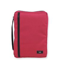 Enesco Faith & Grace by Gregg Gift Fish Patch Fuchsia Microfiber Bible Cover, 9"