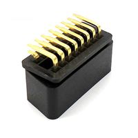 2pcs OBD 2 16pin Universal Male Connectirh with Right Angle pin