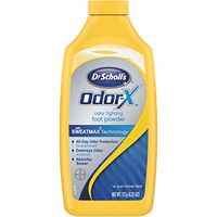 Dr. Scholl's Odor-Fighting Odor-X Foot Powder, 6.25oz (Pack of 3) // All-Day Protection Against Odor and Sweaty Feet with SweatMAX Technology that Destroys Odors Instantly