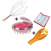 Long Love Octopus Head Scalp Neck Equipment Stress Release Relax Massage Germinal Device Claw Massager (Health three-piece)