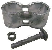 Panel Clamp, Steel, 1-3/8 in Dia.