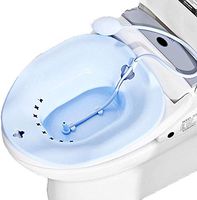 Sitz Bath for Over The Toilet Postpartum Care, Anal Postoperative Care Basin, for Hemorrhoids and Perineum Treatment, Alleviate Vaginal or Anal Inflammation, (Blue)