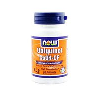 NOW Supplements, Ubiquinol CoQH-CF (the Active Form of CoQ10 - 50 mg with Superior Bioavailability), 60 Softgels