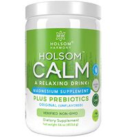 Holsom Calm Magnesium Powder, Anti Stress Supplement with Prebiotics, Unflavored - 16 oz …