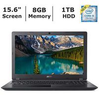 Acer Aspire 5 15.6" FHD 1080p Laptop Computer (2018 Flagship High Performance), Intel Core i5-7200U up to 3.1GHz, 8GB DDR4, 1TB HDD, 802.11AC, Bluetooth, USB 3.0, HDMI, Windows 10 Home
